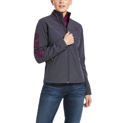 Ariat New Team - Softshell Jas DonkerGrijs Dames - 11058-925